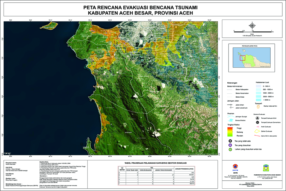 Peta Jalur Evakuasi Tsunami