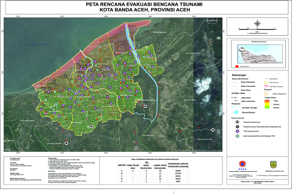 Peta Jalur Evakuasi Tsunami