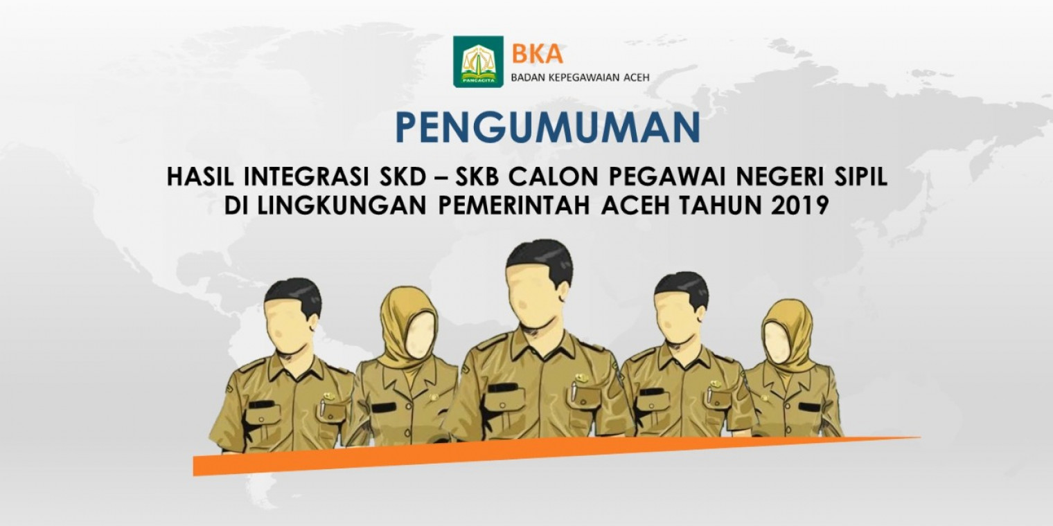 Pengumuman hasil integrasi skd skb calon pegawai negeri sipil di